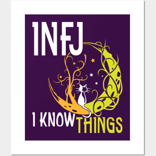 INFJ I Know Things INFJ Introverted, Intuitive, Feeling, Judging Posters and Art